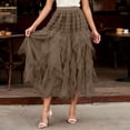 thumbnail image 2 of Women Dress Coffee Tutu Skirts for Women Long Tulle Dress Fluffy Skirts Fairy Skirt, 2 of 4