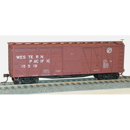 Accurail 4117 HO Western Pacific 40' Wood Outside Braced Boxcar Kit