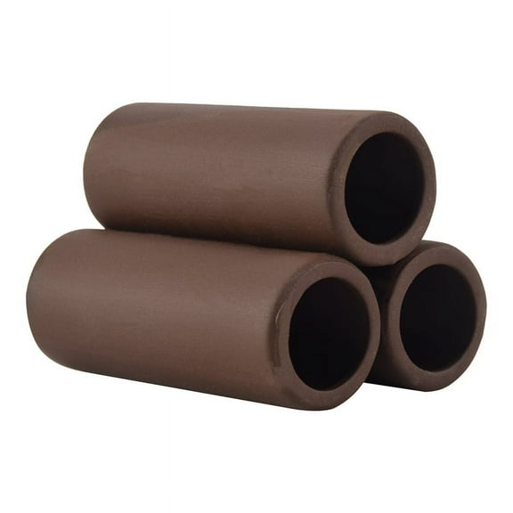 3 Pcs Brown Ceramic Shelters - Shrimp Habitat, Breeding Tube, Hiding Cave
