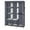 Gray, variant on 71" Portable Closet Wardrobe Clothes Rack Storage Organizer with Shelf Black