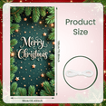 thumbnail image 2 of Decorative Design Christmas Banner Green Fir Golden Stars Merry Celebration for Holiday Party Indoor Decoration Winter Festivities, 2 of 9
