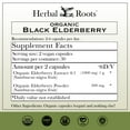 thumbnail image 2 of Herbal Roots Organic Black Elderberry Capsules, Max Strength, Made with Organic Sambucus , 60 Vegan and Pure Capsules, 2 of 9