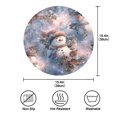 thumbnail image 3 of 15.4" Round Placemat Set of 6 Polyester Fabric Place Mats Non-Slip Dining Kitchen Table Mats for Kitchen Party Decor Snowman Pine Branch, 3 of 5