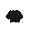 thumbnail image 5 of maskred T-shirt à Col en V Imprimé Rose, 5 of 5