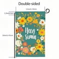thumbnail image 3 of PHYHOO Hello Sunshine Colorful Flower Garden Flag, Home Outdoor Yard Garden Flag Seasonal Decoration -Multi White, 3 of 6