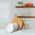 thumbnail image 5 of Stainless Steel Dish Rack Plate and Pan Stand Dish Drying Rack Cutting Board Organizer, 5 of 7