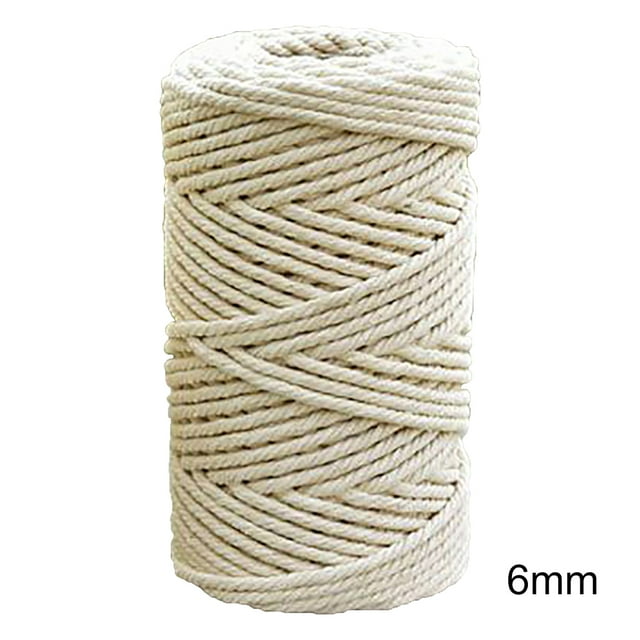 Coofit Cotton Rope 27/54/109Yd Natural Twisted Cotton Cord Macrame Rope for All Purpose
