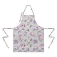 thumbnail image 2 of Pioneer Flower Floral Print Pattern Apron-Garden Aprons for Women with Pockets-Cotton Linen Waterproof Kitchen Cooking Gardening Aprons Adjustable for Kitchen,Cooking,BBQ and Salon 33x27 Inch, 2 of 7