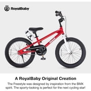 Royalbaby Freestyle 18 Kids Bicycle for Boys Girls, Ages 6-9 Years, Red