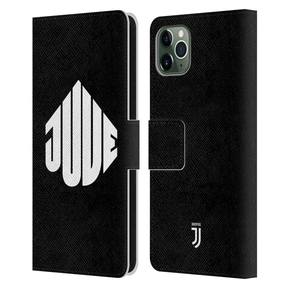 Head Case Designs Officially Licensed Juventus Football Club Street Badge Black Leather Book Wallet Case Cover Compatible With Apple iPhone 11 Pro Max