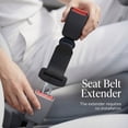 thumbnail image 3 of MORSUMA Car Seat Belt Extender, 9.61-inch Buckle Extension for 0.83-inch Tongue Width, Black, 2-Pack, 3 of 8