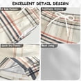 thumbnail image 2 of FORMRS Boys Swim Trunks Quick Dry Mesh Liner Boardshorts Sizes XS-XL, Beige Plaid Pattern, 2 of 7