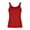 Red, variant on AherBiu Going out Tops for Women Ribble Knitted Tank Tops Slim Fitted U-Neck Stretch Summer Casual Sleeveless Cute Shirts