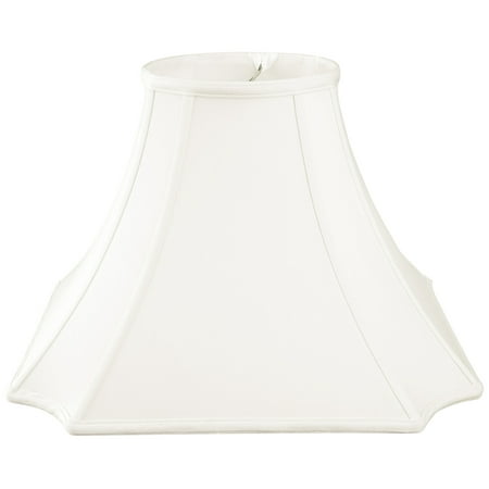 Royal Designs 11.5" Inverted Corner with Round Top Wall Lamp Shade White