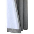 thumbnail image 4 of Vienna Total Blackout Foamback Tab Top Curtain Panel Pair each 52" x 63" in Dark Grey, 4 of 6