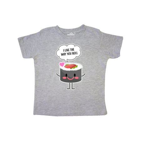 

Inktastic Sushi I Like The Way You Roll Gift Toddler Boy or Toddler Girl T-Shirt