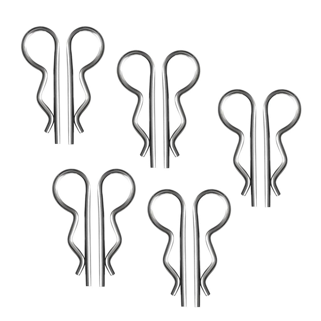 Details about   10X B Style Stainless Steel R Clip Cotter Pins Spring Clip Retaining Clips 