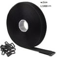 thumbnail image 2 of Width 2cm Length 10 M 50 Plastic Buckle Hook Hair Same Body Wire Self Adhesive Tape, 2 of 5