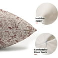 thumbnail image 2 of Burgundy Red Fern Leaves Lumbar Pillow Covers 12X20 in Plant Leaf Floral Pine Decorative Pillow Cases Vintage Botanical Spring Summer Throw Pillows Set of 2 Home Decor for Sofa Couch Porch Outdoor, 2 of 6
