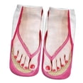 thumbnail image 4 of Chanclas 3D, calcetines divertidos para mujer y niña, calcetines con estampado, pantuflas personalizadas novedosas estilo A, 4 of 9