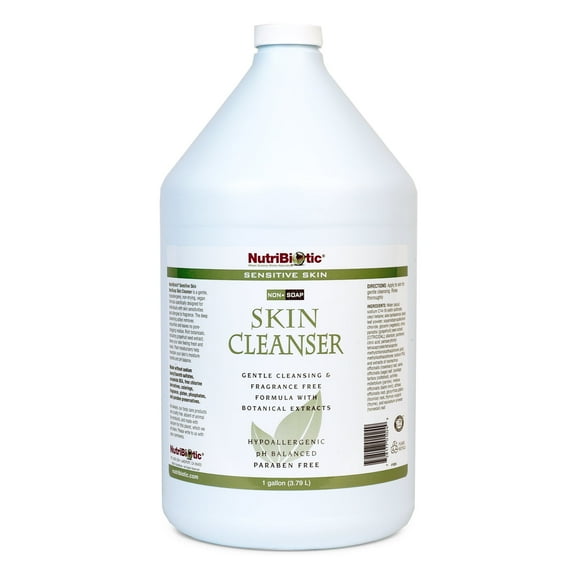 NutriBiotic Sensitive Skin NonSoap Skin Cleanser, 1  Gallon with GSE (Citricidal)