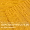 thumbnail image 4 of Flxxie 100% Pure Cotton Cable Knit Toddler Throw Blanket, Super Soft Baby Blanket for Boys and Grils, Turmeric, 30x40 Inches, 4 of 5