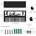 thumbnail image 2 of Soccer Medal Hanger Display Trophy Shelf Football Medal Holder with Shelf Stand Sports 4 Rows Metal Hanging Wall Mount Hold 70+ Medals for Dance Competition Ribbon Medals Rack 15.7x7.9Inch, 2 of 9