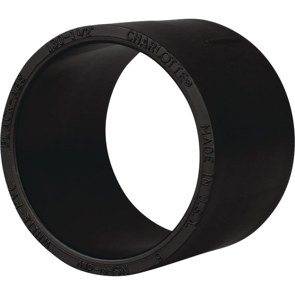 Charlotte Pipe 11/2 In. No Stop Hub x Hub Repair ABS Coupling ABS