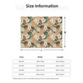 thumbnail image 5 of Naloa Tropical Leaves Flower Flannel Blankets - Thick and Warm Blanket for Winter, Soft Fuzzy Plush King Blanket for All Seasons40"x30", 5 of 6