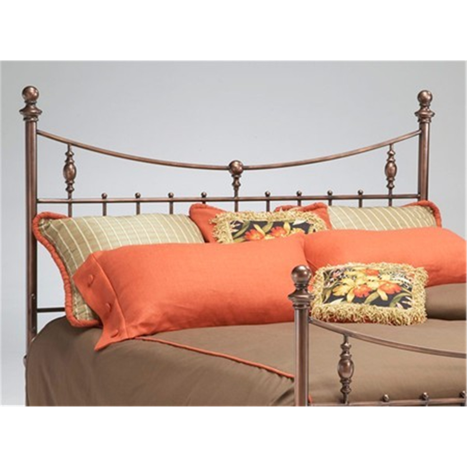 Bernards Penny Antique Copper HeadboardSizeQueen