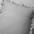 thumbnail image 4 of Lush Decor Reyna Stripe Ruffle Soft Reversible Oversized Comforter Gray/White 3Pc Set Full/Queen, 4 of 6