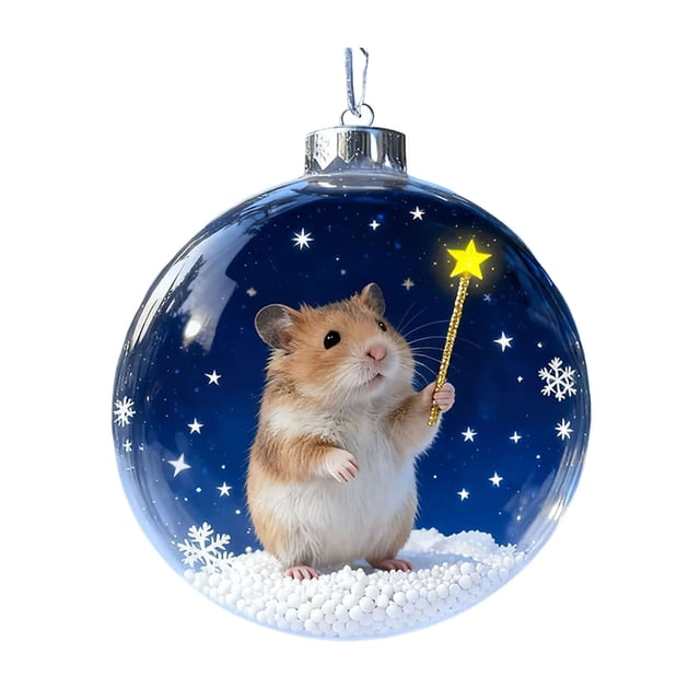 Adorno navideño de rana, colgante acrílico plano en 2D, decoración para árboles con motivos de la fauna silvestre, decoración festiva para habitaciones, regalos significativos para niños