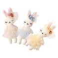 thumbnail image 2 of 3 piezas de conejito de peluche pequeño, juguete de conejo, muñeco de conejo, manualidades para hacer adornos de conejo, 2 of 6
