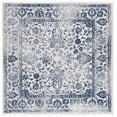 thumbnail image 2 of SAFAVIEH Adirondack Wyatt Traditional Distressed Area Rug, Ivory/Navy, 10' x 10' Square - Large - Transitional Modern Design, Ivory & Navy, Ideal for Living Room, Bedroom, Dining Space, 2 of 15