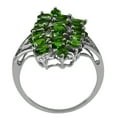 thumbnail image 4 of Cocktail 3.57 Ctw Chrome Diopside 925 Sterling Silver Women Midi Finger Christmas Ring Size US- 8.5, 4 of 8