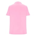 thumbnail image 7 of Women's Polo Shirts Short Sleeve V Neck Business Casual Tops Collared Cotton Golf Shirts Work Summer Tees, L, 7 of 7