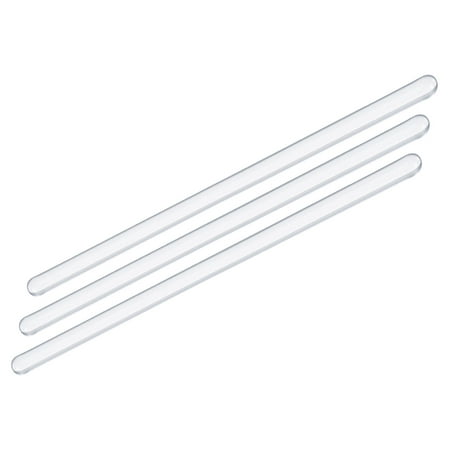 Uxcell 5.91" length 6mm Dia Borosilicate Glass Stick Stir Rod Mixing Tools for Lab 3 Pack