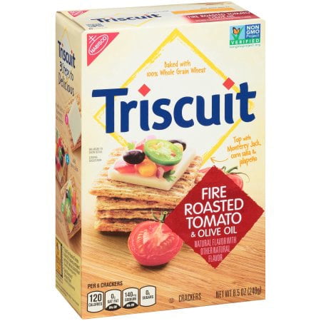 Nabisco Triscuit Fire Roasted Tomato & Olive Oil Crackers (Pack of 8)