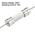 thumbnail image 4 of Unique Bargains Fast Blow Fuse Wire Ceramic Fuses 5mm x 20mm 250V F15A, 5Pcs, 4 of 6