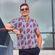 thumbnail image 4 of Balery Cartoon Lobsters 2 Camisa Polo de Hombre con Estampado, de Manga Corta y Tejido Medio, Camisa Tipo Golf Polo-Medium, 4 of 6
