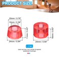 thumbnail image 2 of Uxcell Skateboard Bushings, 90A PU Long-Board Truck Bushings Rebuild Kit for Skateboard Part Transparent Red/Blue, 2 of 7