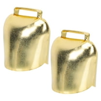 FRCOLOR 2Pcs Retro Metal Cowbells Hand Cow Bells for Tracking Animals