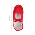 thumbnail image 2 of HEATSHAKING 1 Pair Ballet Slipper Red Pu for Girls Ballet Dance, 2 of 8