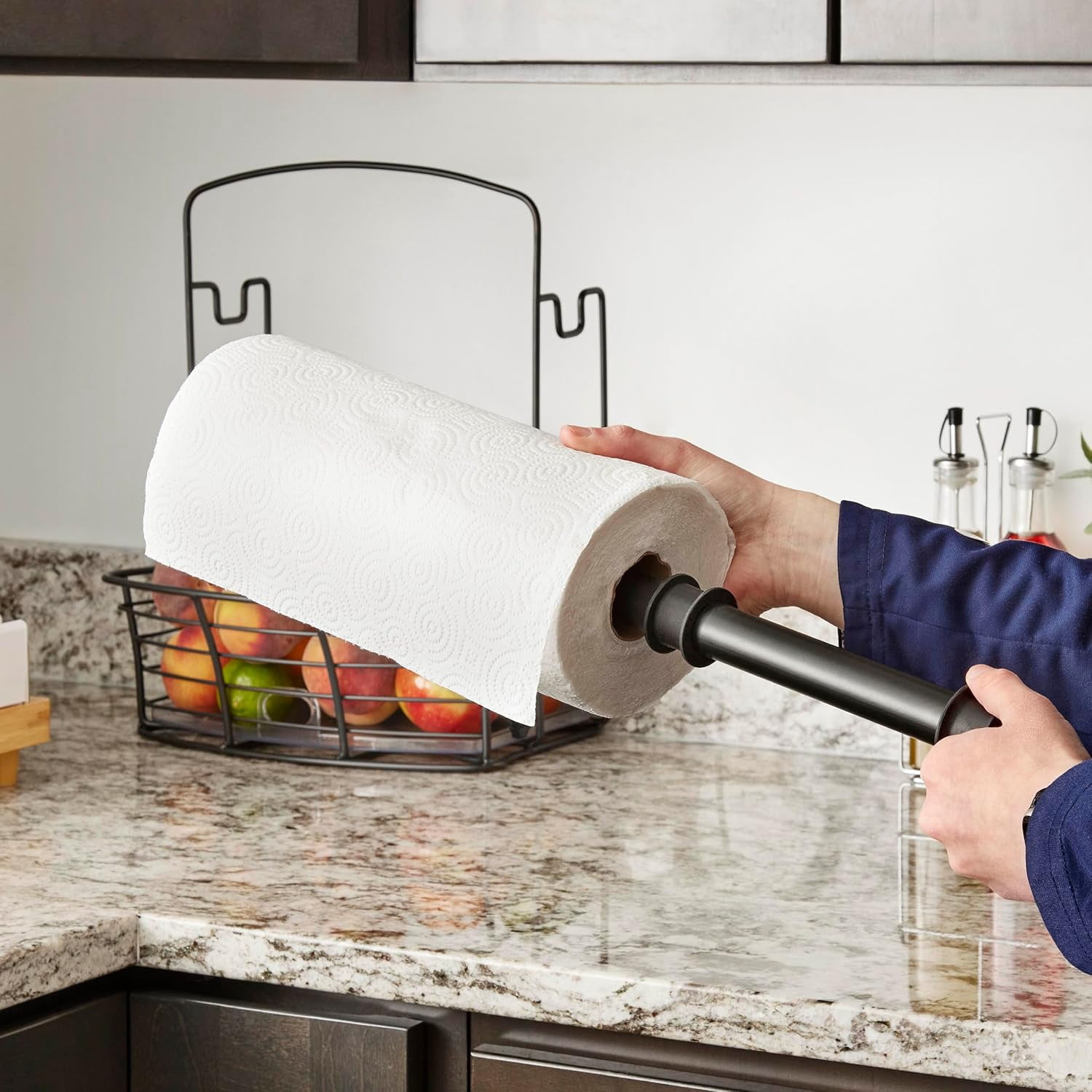 Polder Countertop Storage Bin with Paper Towel Holder