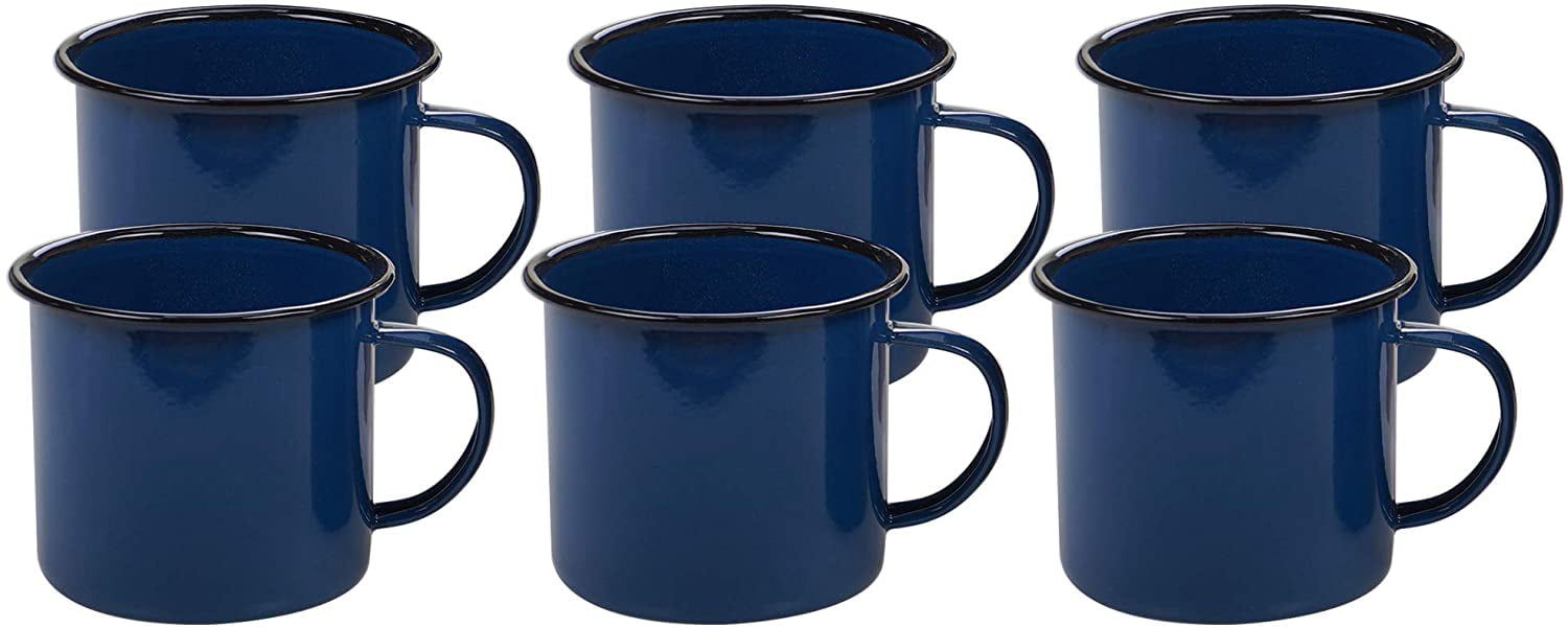Certified International 22953SET6 Enamelware Cobalt Blue 26 oz Set of 6 One Size Multicolor Mug 