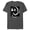 Charcoal Heather, variant on Wednesday Series Men's Black and White Dance Scene Graphic Print T-Shirt