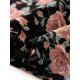 thumbnail image 5 of INSPIRAR CHIC Blusa Floral para Mujeres del Día de San Valentín, Casual de Verano, Cuello Cuadrado, Chiffon, Manga Corta, Camisas con Volantes, S Rosa, Negro, 5 of 6