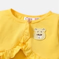 thumbnail image 6 of Care Bears 2 Pieces Baby Toddler Girl Cotton Dress Set Ruffle Trim Cardigan and Floral Dress, 6 of 7