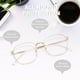 thumbnail image 4 of Gafas de protección UV cuadradas de metal OPTOFENDY que bloquean la luz azul, 4 of 7