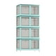 thumbnail image 3 of Armario portátil, organizador de guardarropa para el hogar, organizador de ropa plegable independiente, caja de almacenamiento para guardarropa, sala azul perfecl Armario portátil, 3 of 8